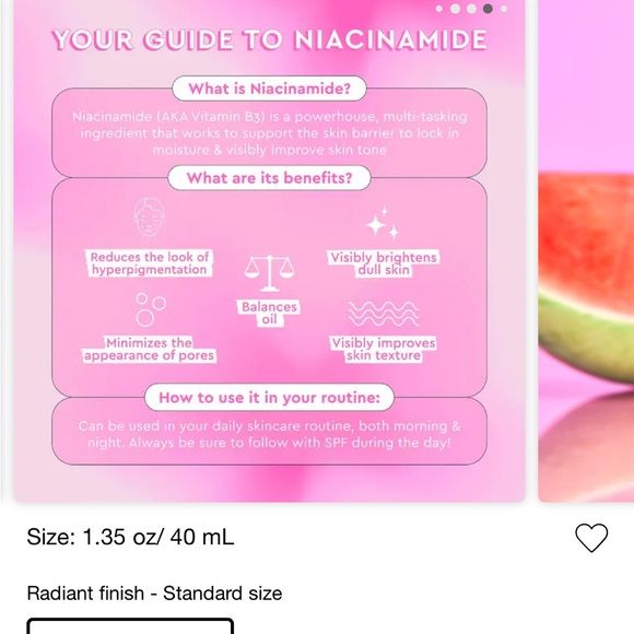 ๐ Glow Recipe Watermelon Glow Niacinamide Dew Drops Serum โจ - Picture 2 of 6